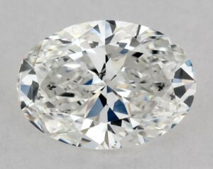 Natural 0.7 Carat E SI2 Oval Diamond