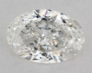 Natural 0.5 Carat F SI2 Oval Diamond