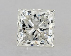 Natural 1.01 Carat J SI2 Princess Diamond