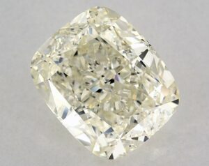 Natural 4.06 Carat N SI1 Cushion Diamond
