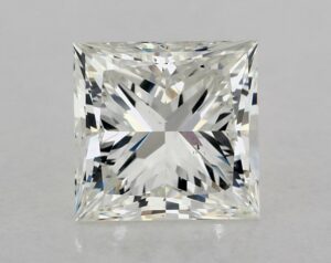 Natural 2.01 Carat H SI2 Princess Diamond