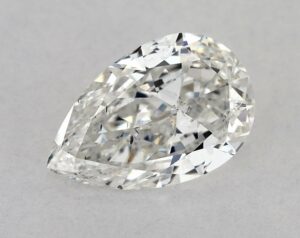 Natural 0.7 Carat F SI2 Pear Diamond