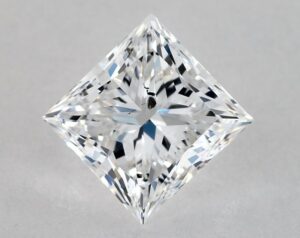 Natural 1 Carat D SI2 Princess Diamond