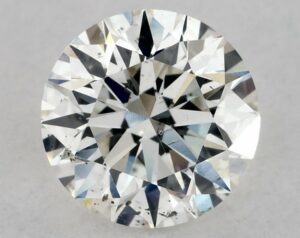 Natural 0.69 Carat I SI2 Round Diamond