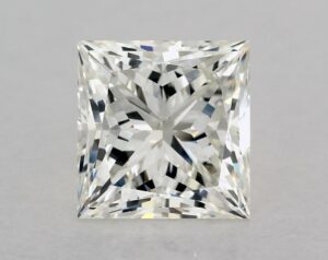 Natural 3.1 Carat J SI1 Princess Diamond