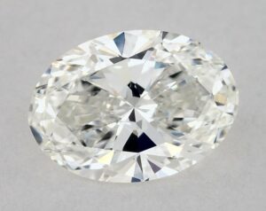 Natural 0.51 Carat H SI2 Oval Diamond