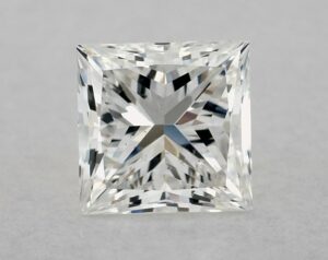 Natural 0.89 Carat G SI2 Princess Diamond