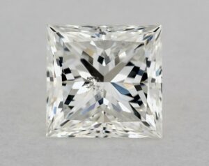 Natural 0.64 Carat G SI2 Princess Diamond