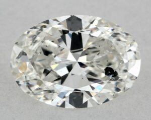Natural 0.94 Carat G SI2 Oval Diamond