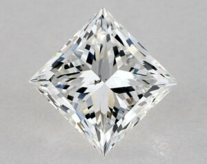 Natural 1 Carat E SI2 Princess Diamond
