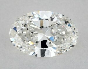 Natural 0.67 Carat G SI1 Oval Diamond