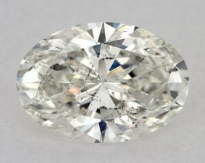 Natural 1.5 Carat I SI2 Oval Diamond