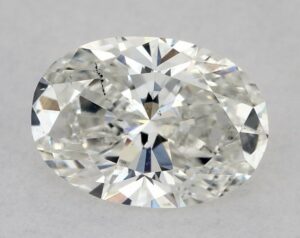 Natural 0.51 Carat G SI2 Oval Diamond