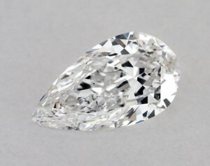 Natural 0.9 Carat D SI2 Pear Diamond