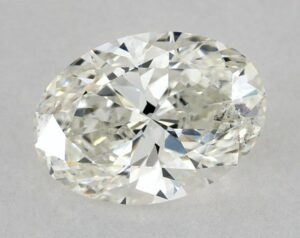 Natural 1.05 Carat J SI2 Oval Diamond
