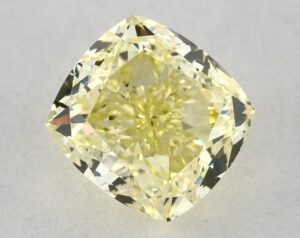 Natural 1.5 Carat Yellow VS1 Cushion Diamond