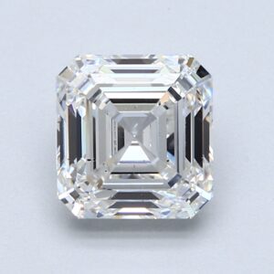 Lab Created 2.5 Carat F VS2 Asscher Diamond