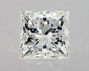 Natural 3.8 Carat I SI1 Princess Diamond