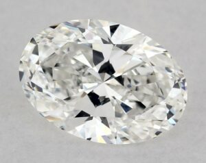 Natural 0.53 Carat F VS2 Oval Diamond