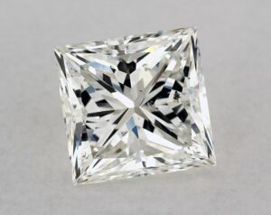 Natural 2.01 Carat H SI2 Princess Diamond