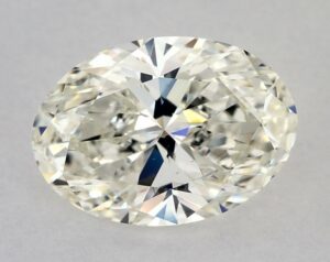 Natural 3.05 Carat J SI1 Oval Diamond