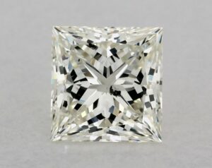 Natural 0.75 Carat K SI2 Princess Diamond