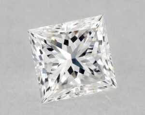 Natural 0.51 Carat F VS1 Princess Diamond