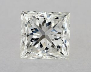 Natural 1.01 Carat H SI1 Princess Diamond
