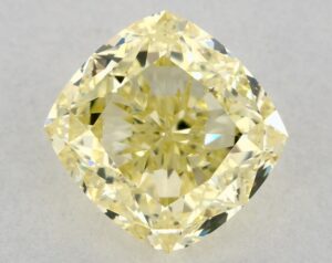 Natural 1.46 Carat Yellow VS1 Cushion Diamond