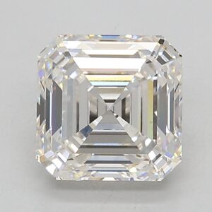 Lab Created 2.67 Carat G VS1 Asscher Diamond