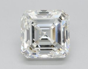 Lab Created 2.51 Carat F VS1 Asscher Diamond