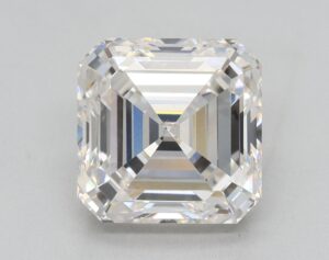 Lab Created 2.66 Carat G VS1 Asscher Diamond