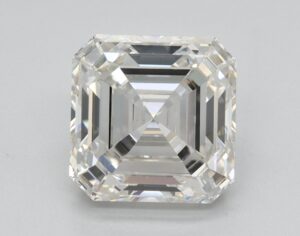 Lab Created 2.06 Carat H VS1 Asscher Diamond
