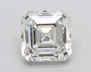 Lab Created 3.16 Carat F VS1 Asscher Diamond