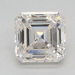 Lab Created 2.32 Carat I SI1 Asscher Diamond