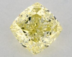 Natural 2.11 Carat Yellow SI2 Cushion Diamond