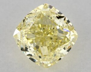Natural 2.12 Carat Yellow VS1 Cushion Diamond