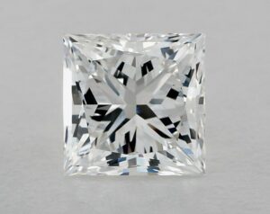 Natural 3.01 Carat D SI1 Princess Diamond