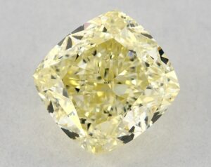 Natural 1.53 Carat Yellow SI1 Cushion Diamond