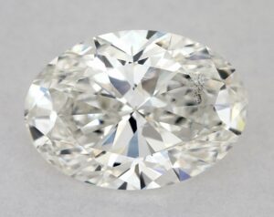 Natural 1.01 Carat H SI1 Oval Diamond