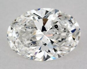 Natural 1.51 Carat E SI2 Oval Diamond
