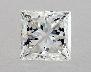 Natural 1.21 Carat H SI1 Princess Diamond