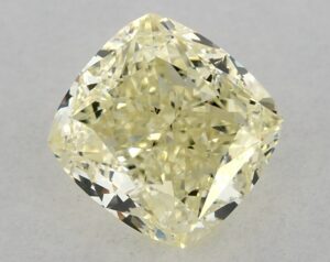 Natural 1.55 Carat Yellow SI1 Cushion Diamond