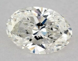 Natural 0.91 Carat H SI1 Oval Diamond