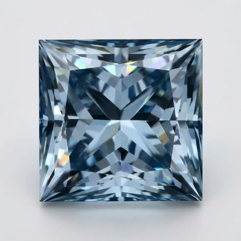 1.5ct blue princess diamond