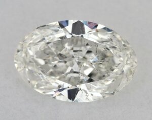 Natural 1.05 Carat H SI2 Oval Diamond