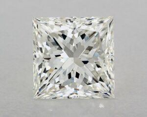 Natural 3.53 Carat I SI2 Princess Diamond