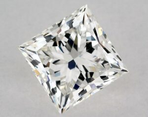 Natural 1.29 Carat H VS2 Princess Diamond