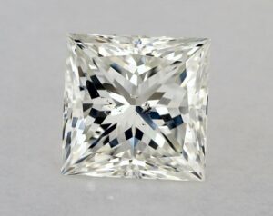 Natural 2.06 Carat K SI2 Princess Diamond