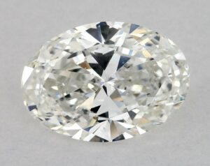 Natural 1 Carat H SI1 Oval Diamond